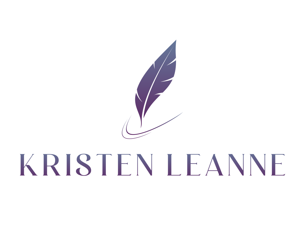 This is my logo - the image of a writing pen with the words Kristen Leanne underneath the pen